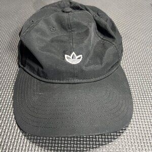 Adidas Originals Black Adjustable Logo Cap With Polka Dot Lining